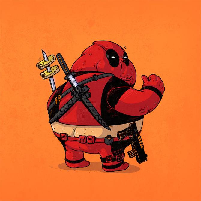 모든 캐릭터를 뚠뚠이로 만들어버린 Alex Solis의 Famous Chunkies 시리즈 (1) | 인스티즈