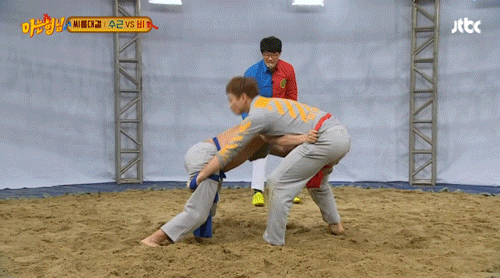 다시보는 강호동 비 씨름 | 인스티즈