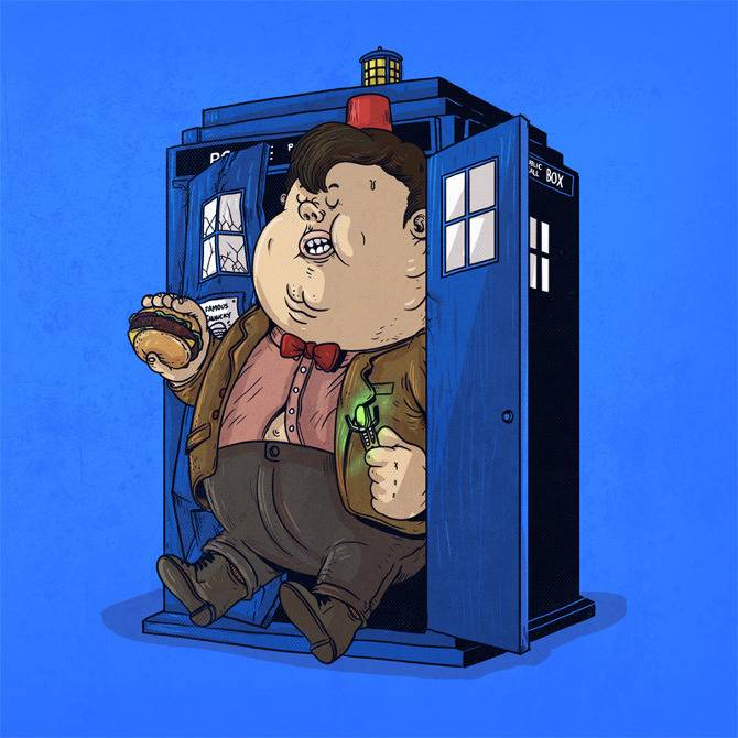 모든 캐릭터를 뚠뚠이로 만들어버린 Alex Solis의 Famous Chunkies 시리즈 (1) | 인스티즈