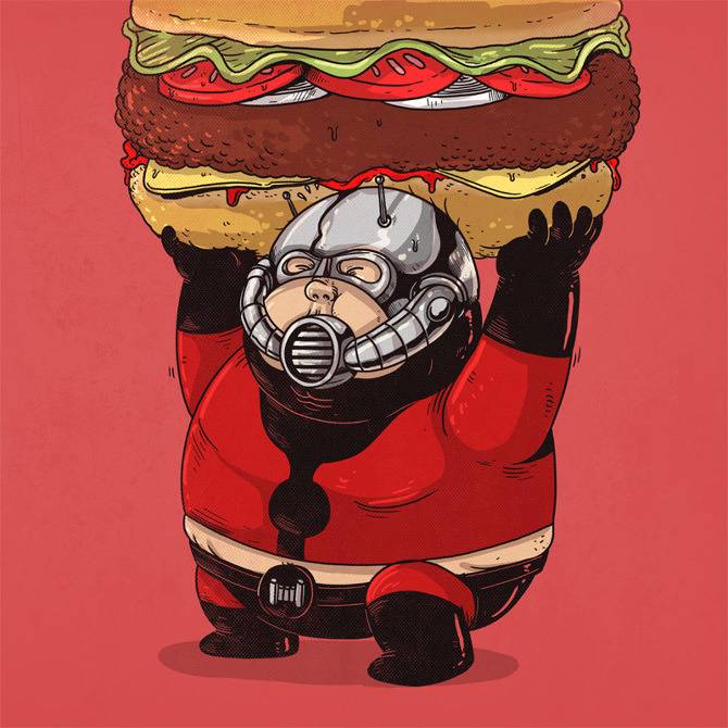 모든 캐릭터를 뚠뚠이로 만들어버린 Alex Solis의 Famous Chunkies 시리즈 (1) | 인스티즈