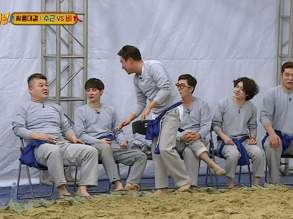 다시보는 강호동 비 씨름 | 인스티즈