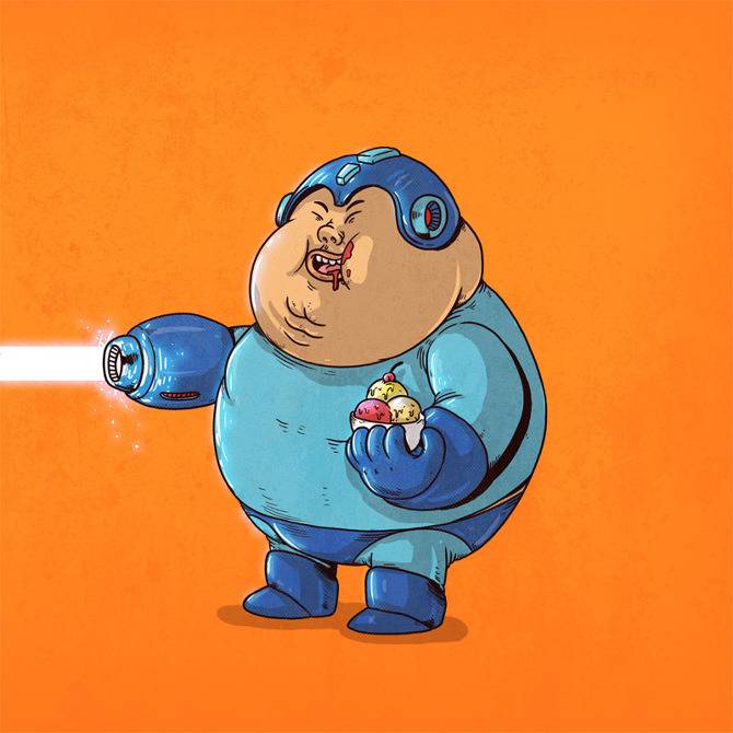 모든 캐릭터를 뚠뚠이로 만들어버린 Alex Solis의 Famous Chunkies 시리즈 (1) | 인스티즈