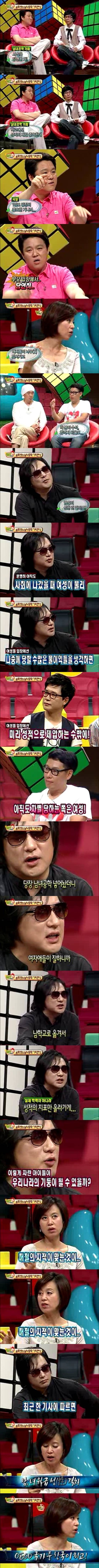 남학생들이 여학생들 보다 공부를 잘했으면 그게 기삿거리라도 됐겠냐고 말하는 신해철 | 인스티즈