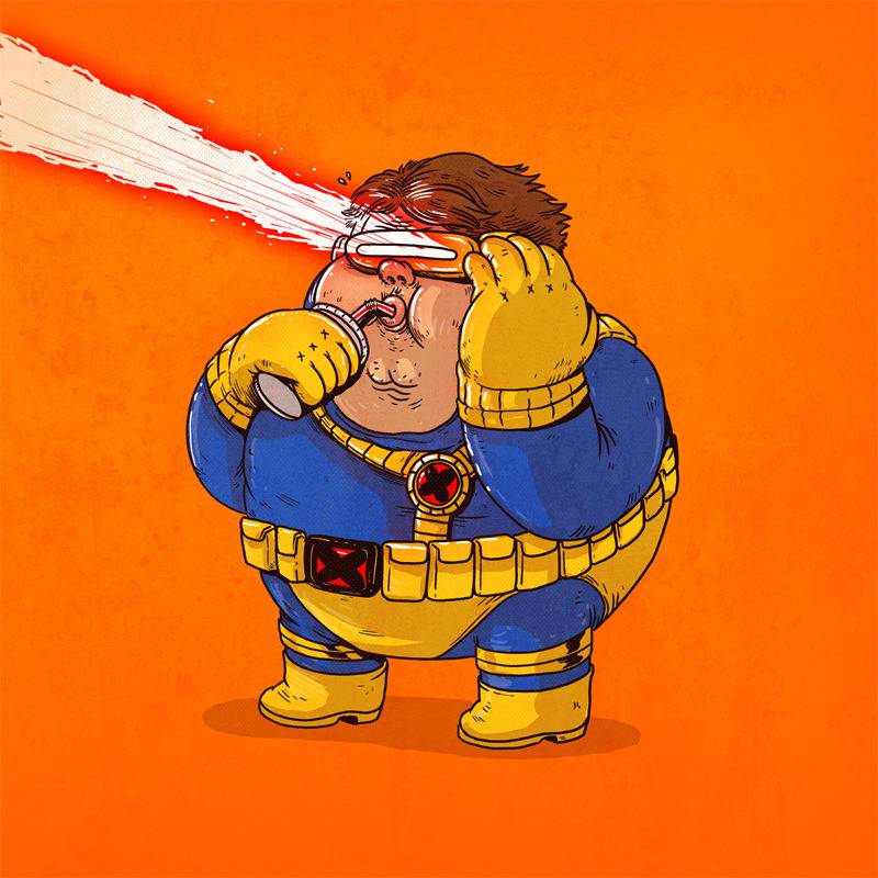 모든 캐릭터를 뚠뚠이로 만들어버린 Alex Solis의 Famous Chunkies 시리즈 (1) | 인스티즈