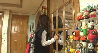 어떤 고양이의 아주 특별한 집사 마중.gif | 인스티즈