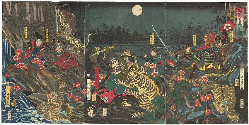 가토 기요마사의 호랑이 사냥그림 | 인스티즈