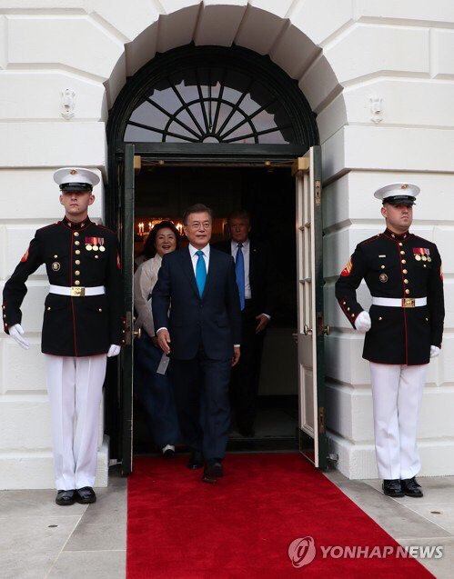 문재인대통령 백악관 방문 스케치.jpg | 인스티즈