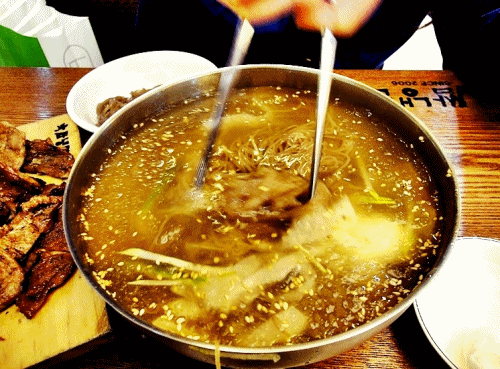 시원하고 상큼한 물냉면 움짤 gif | 인스티즈