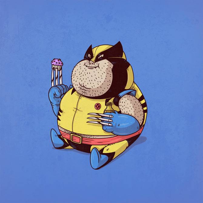 모든 캐릭터를 뚠뚠이로 만들어버린 Alex Solis의 Famous Chunkies 시리즈 (1) | 인스티즈