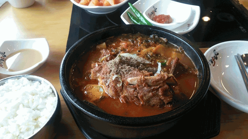 속시원한 ! 뼈다귀해장국 gif | 인스티즈