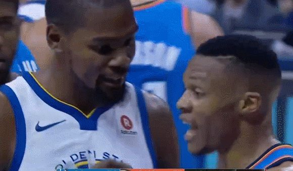 서브룩 vs 듀란트 신경전 (움짤 데이터주의) | 인스티즈