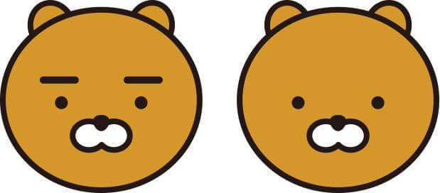 인기아이돌 카카오프렌즈멤버 라이언 눈썹 그리기 전 | 인스티즈