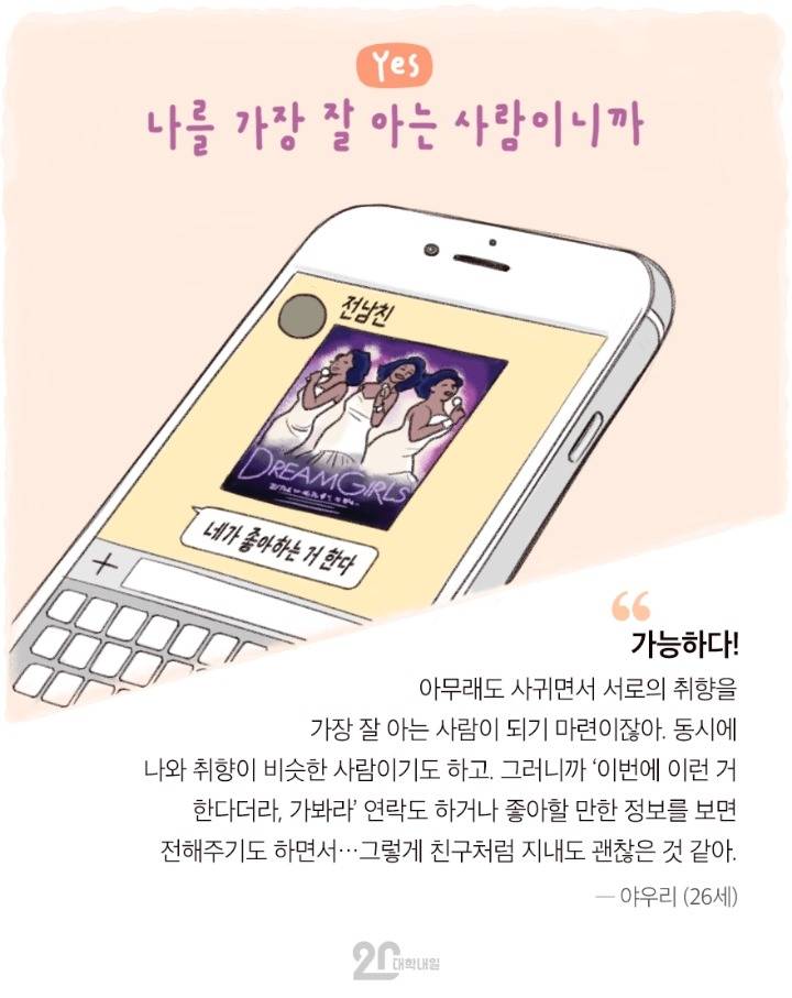 전여친,전남친과 친구 사이? 가능하다vs불가능하다 | 인스티즈