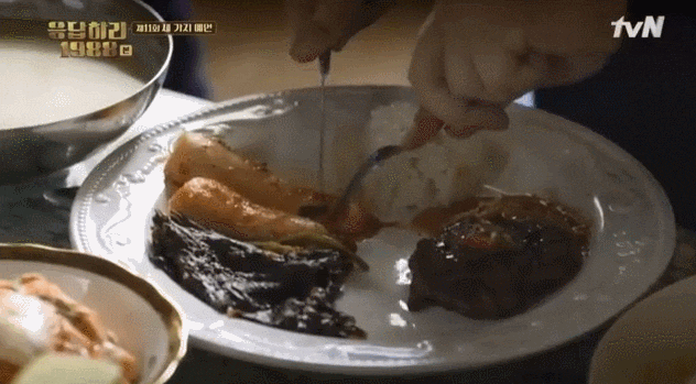 경양식 함박 스테이크 움짤 gif | 인스티즈