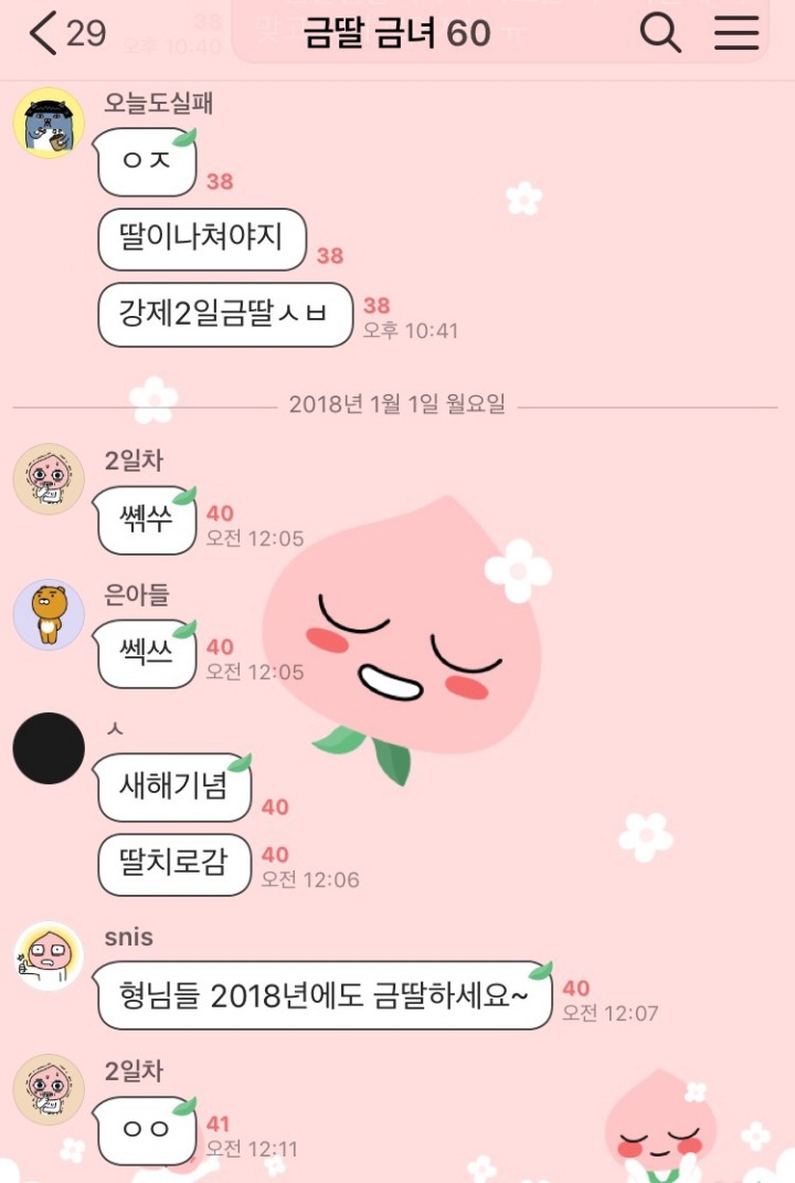새해를 맞아 평화로운 금딸 단톡방 | 인스티즈