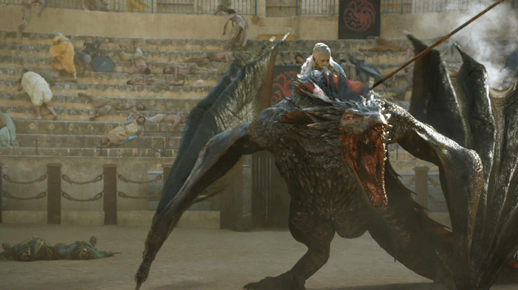 왕좌의 게임 드래곤라이더가 된 대너리스1 .gif | 인스티즈