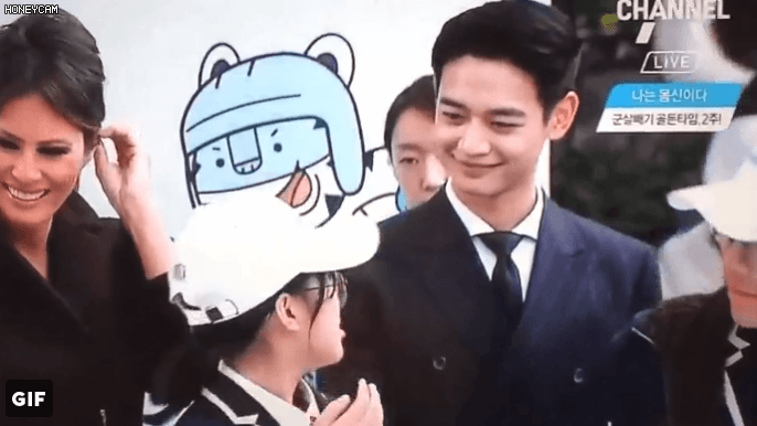 멜라니아 영부인과 샤이니 민호 | 인스티즈