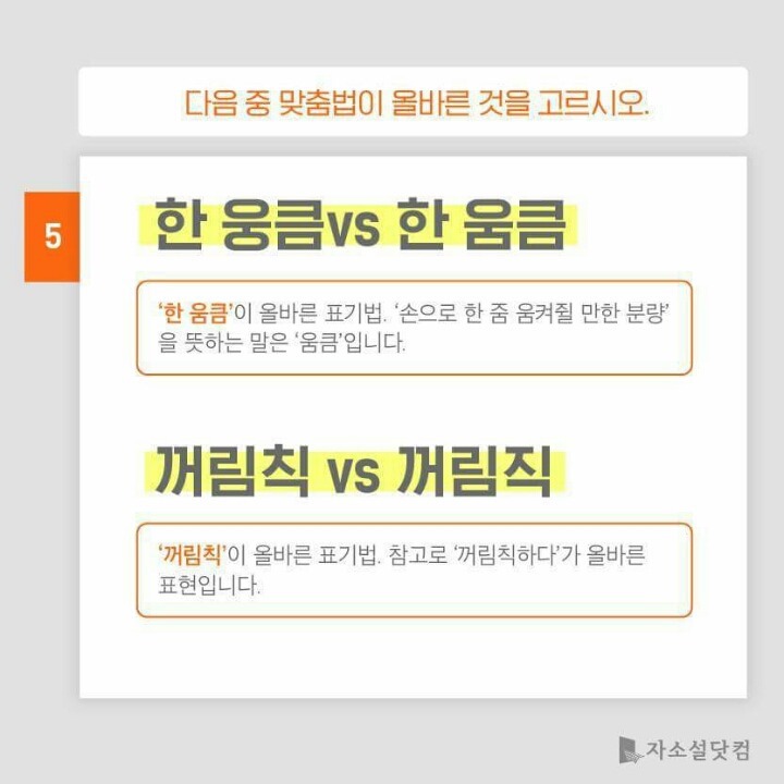 대학생들 50％가 틀리는 맞춤법 모음 | 인스티즈