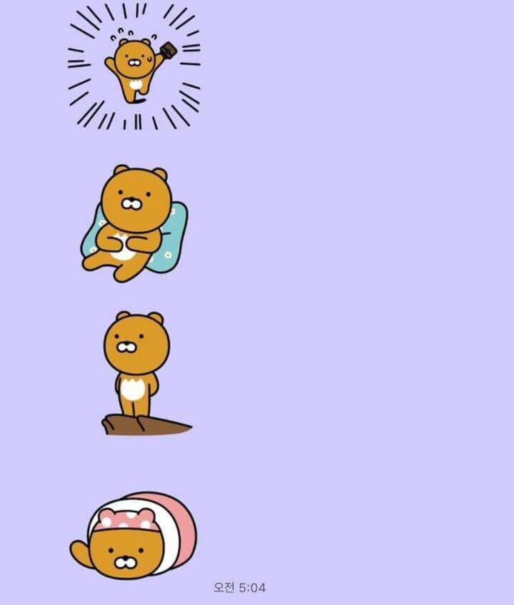 인기아이돌 카카오프렌즈멤버 라이언 눈썹 그리기 전 | 인스티즈