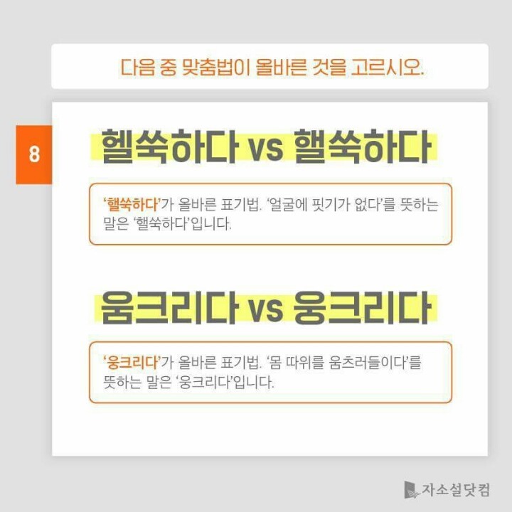 대학생들 50％가 틀리는 맞춤법 모음 | 인스티즈