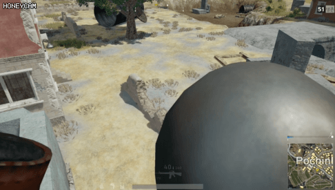 배틀그라운드 착지모션 캔슬하는 방법.gif | 인스티즈