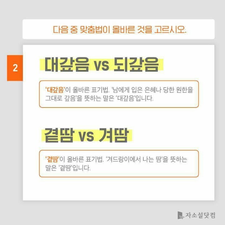 대학생들 50％가 틀리는 맞춤법 모음 | 인스티즈