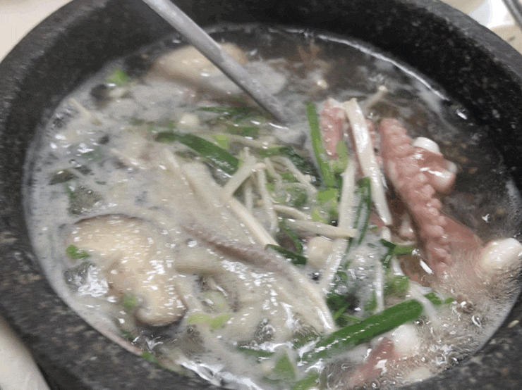 국물이 시원해요! 낙지연포탕 gifjpg | 인스티즈