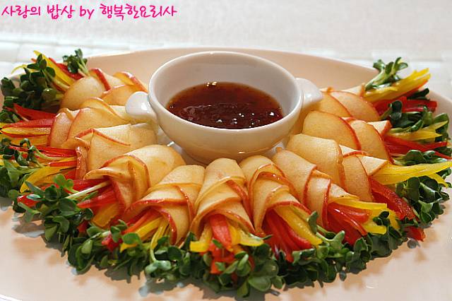 맛없는 사과 180도변신~상큼한 채소사과말이 | 인스티즈
