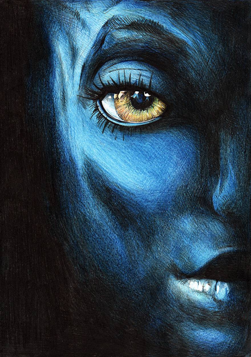 색연필로 표현한 영화 포스터 | 인스티즈