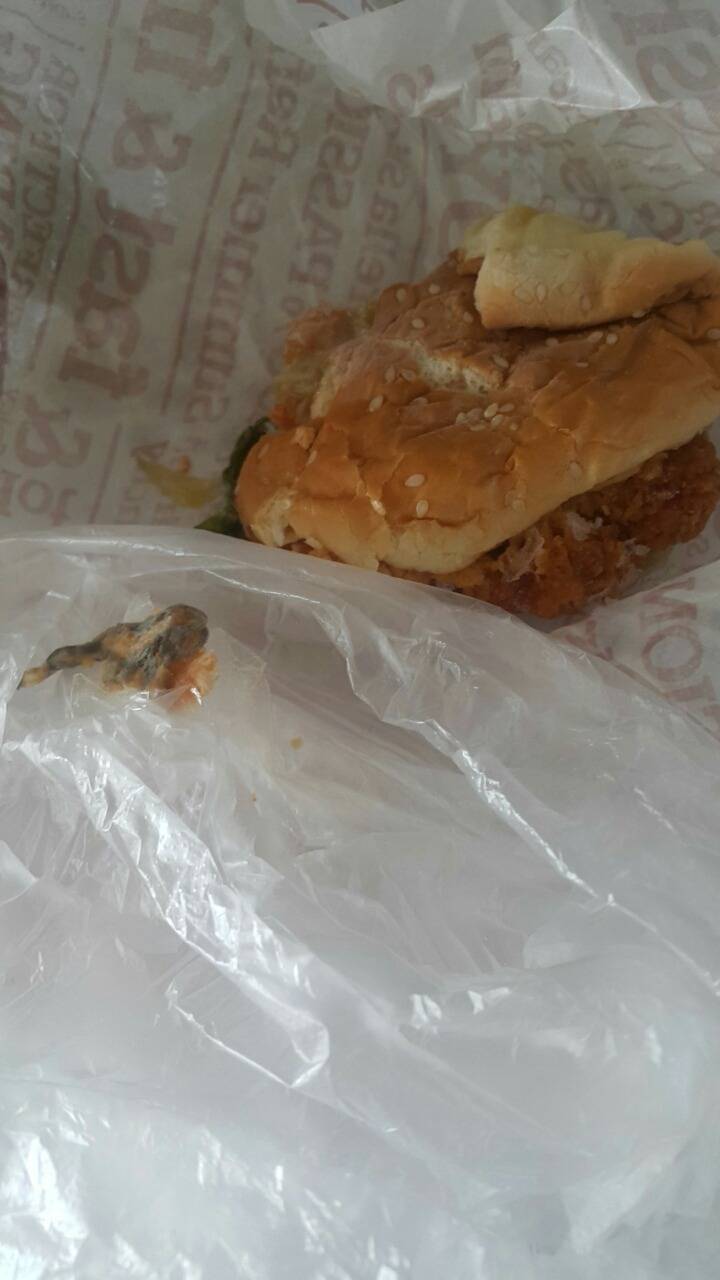 햄버거에서 대걸레 추정물질 나온 ×××아 | 인스티즈