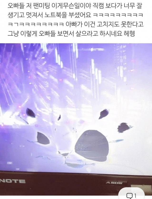 힘이 넘쳐나는 아이돌 팬들.jpg (피 주의) | 인스티즈