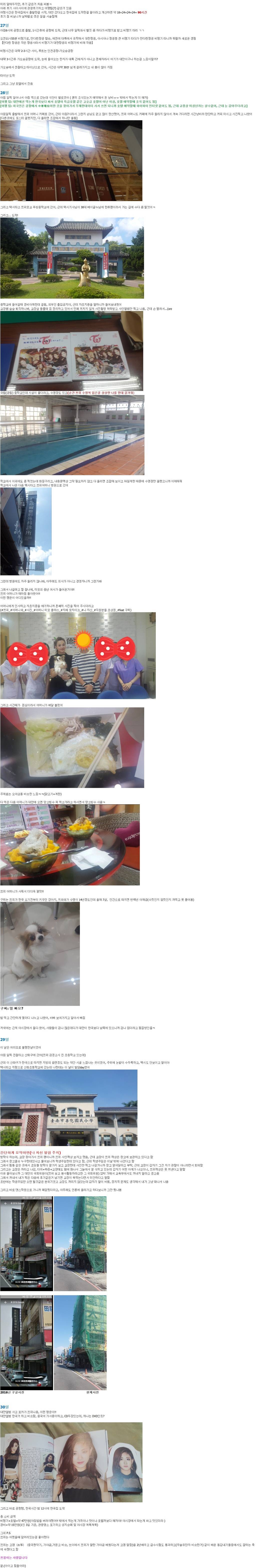 대만가서 쯔위 어머니 만난 분 여행기(쯔위네 개도 만남) | 인스티즈