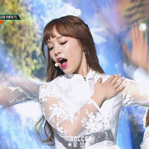 [데이터주의] 170106 뮤뱅 에이프릴 - 봄의 나라 이야기.gif | 인스티즈