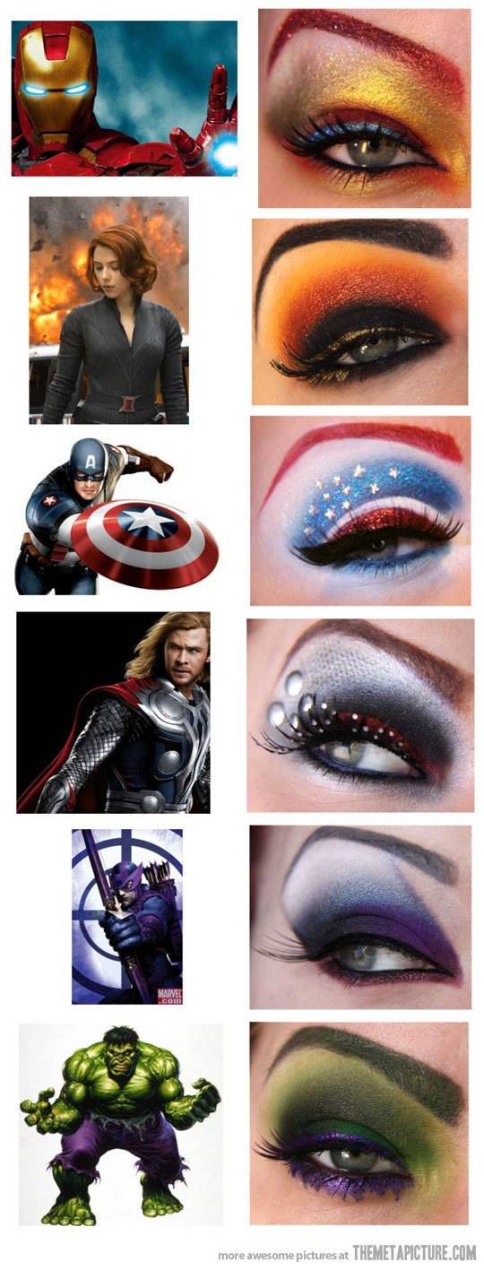 어벤저스 아이 메이크업 | 인스티즈