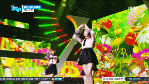 [데이터주의] 170107 음중 에이프릴 - 봄의 나라 이야기.gif | 인스티즈