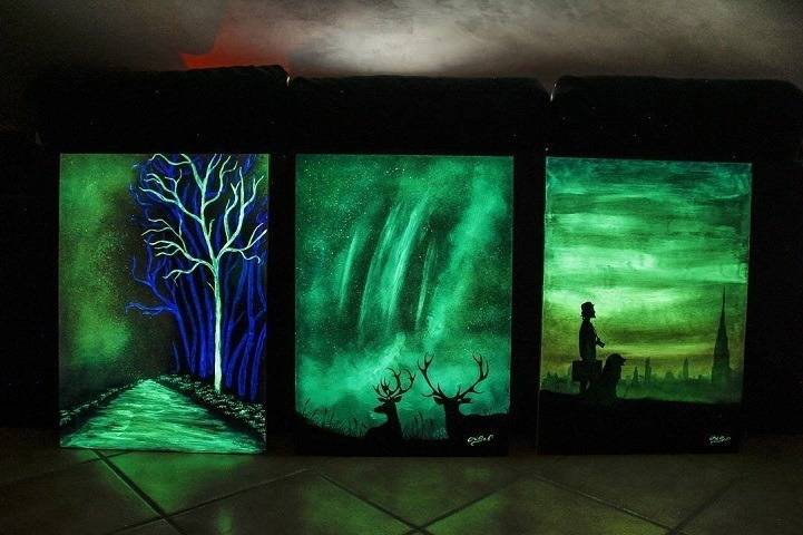 캄캄한 곳에서 보는 그림 | 인스티즈