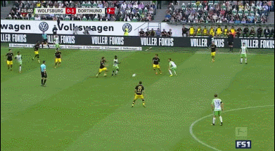 우스만 뎀벨레의 완벽한 대체자 크리스티안 풀리식(퓰리시치) vs 볼프스부르크.gif | 인스티즈