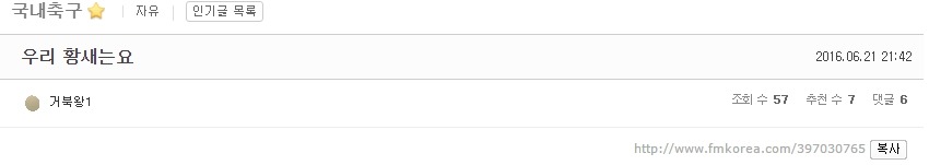 FM코리아에 올라온 구구절절한 황선홍감독 이야기.... TXT | 인스티즈