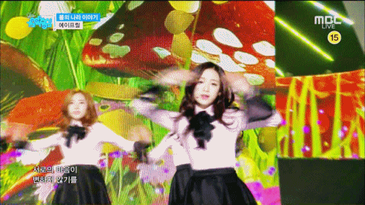 [데이터주의] 170107 음중 에이프릴 - 봄의 나라 이야기.gif | 인스티즈