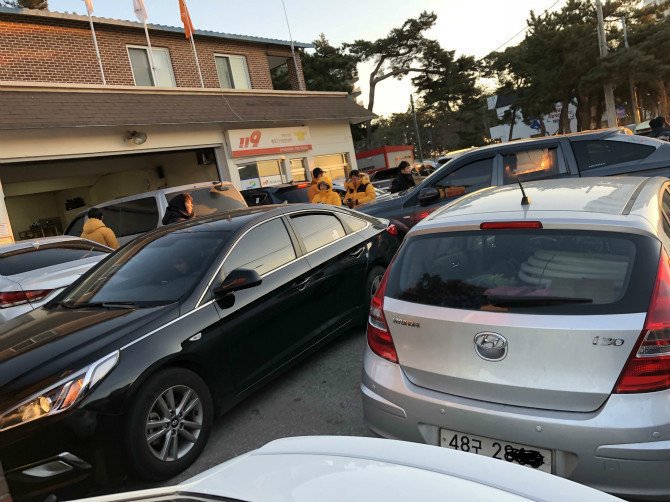  20180101 오전 8시 경포대 소방서 앞 상황 | 인스티즈