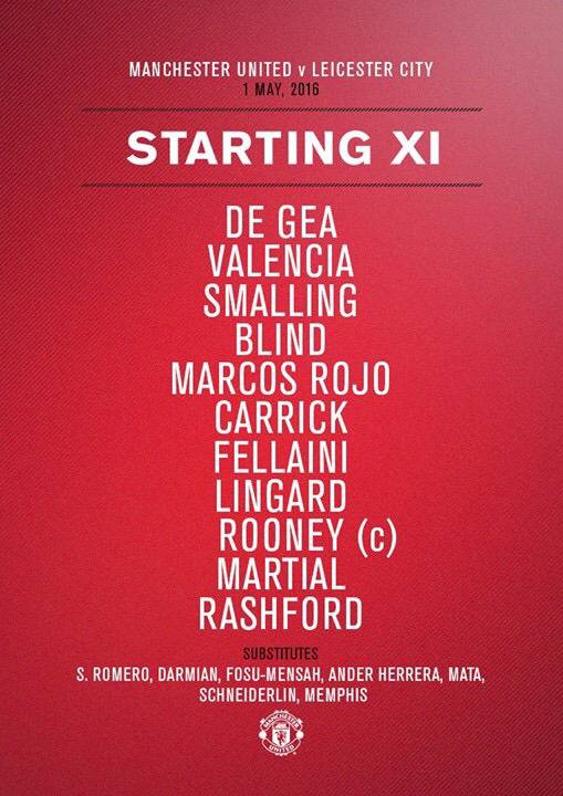 EPL 맨유 vs 레스터 경기 맨유 라인업 | 인스티즈