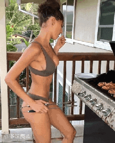 고기 먹을 생각에 신난 누나 gif | 인스티즈