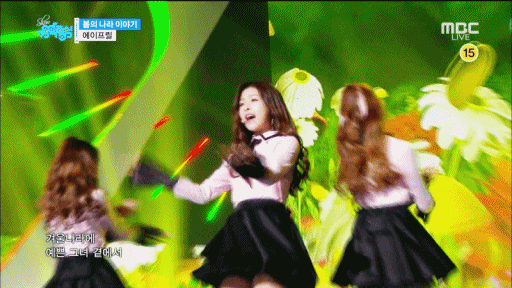 [데이터주의] 170107 음중 에이프릴 - 봄의 나라 이야기.gif | 인스티즈