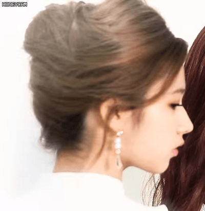 올림머리 사나.gif | 인스티즈