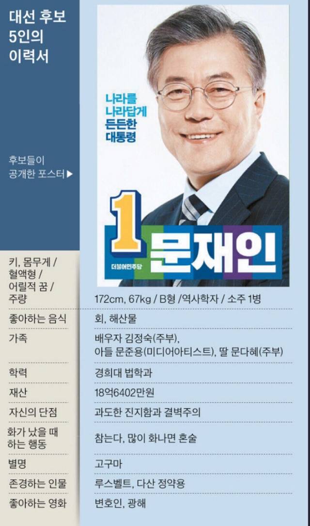 대선주자 이력서 | 인스티즈