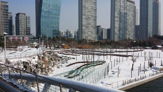 눈 내린 송도 | 인스티즈