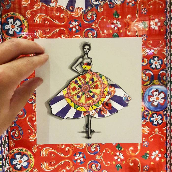 패션 일러스트레이터가 두바이 여행 중 만든 작품 .jpg | 인스티즈