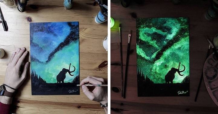 밤이 되면 밝아지는 풍경그림 | 인스티즈