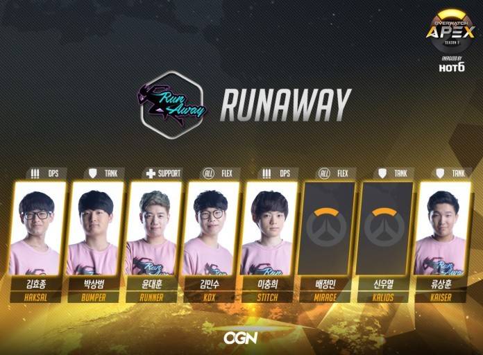 [오버워치] APEX 시즌3 팀 로스터 | 인스티즈