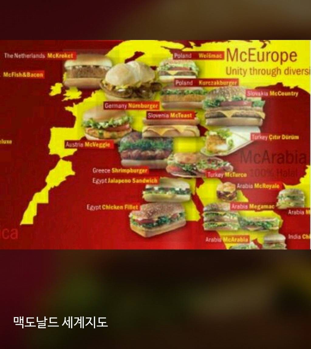 세계 각국의 스페셜한 맥도날드 메뉴 Top10 | 인스티즈